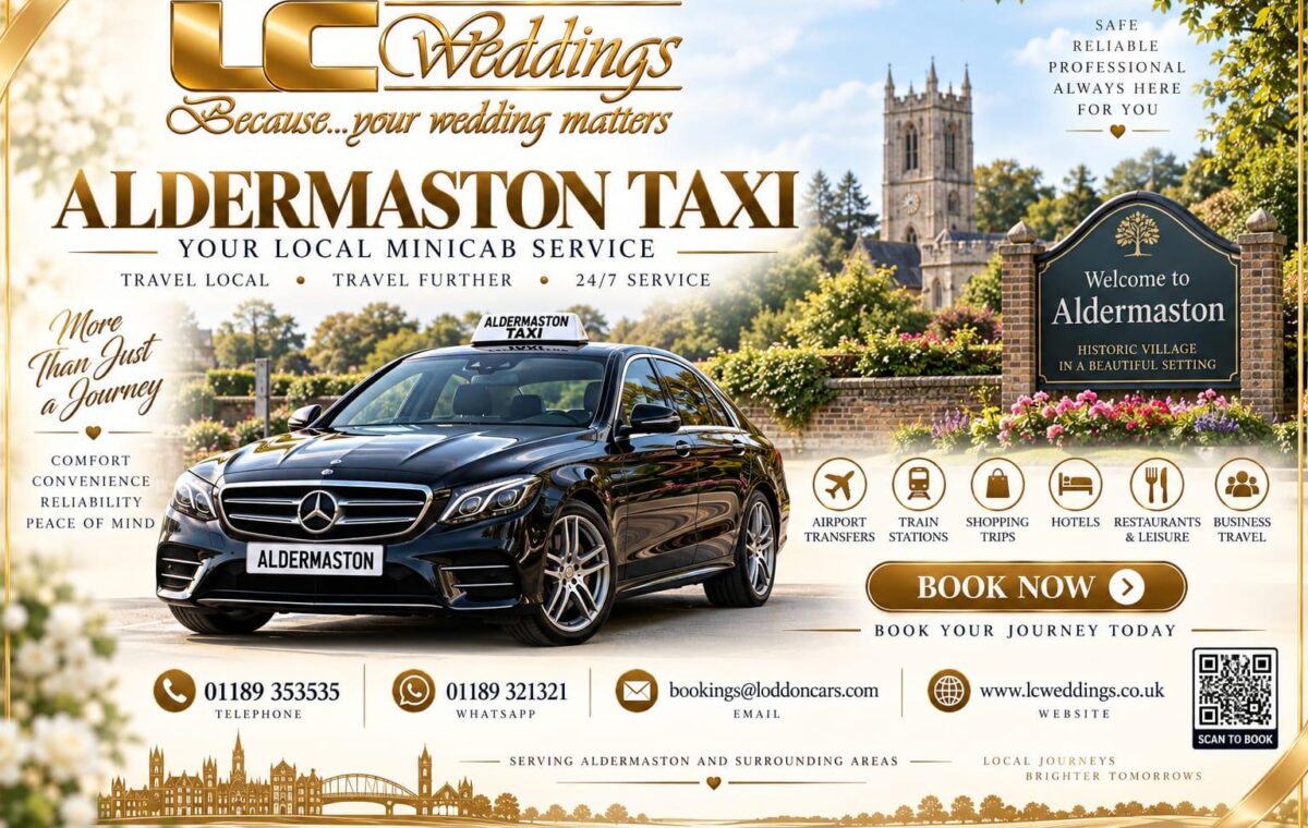 Aldermaston taxi for local and wedding transport