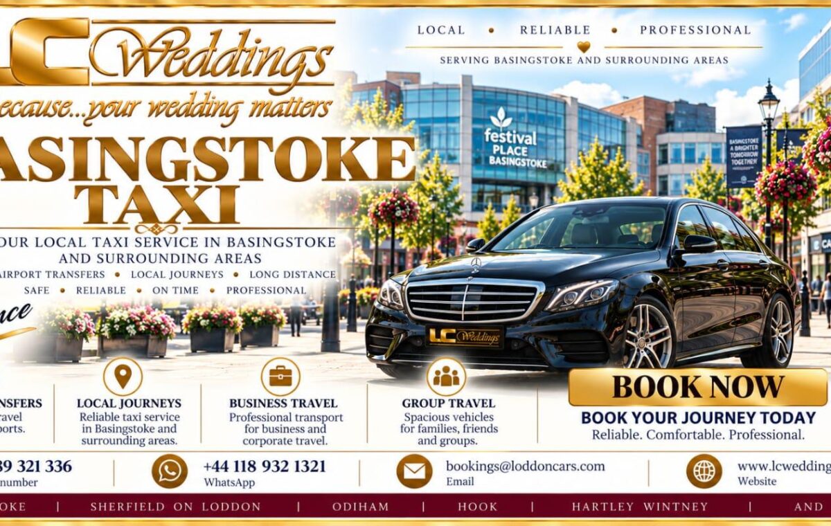 Basingstoke taxi for local and wedding transport