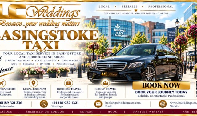 Basingstoke taxi for local and wedding transport