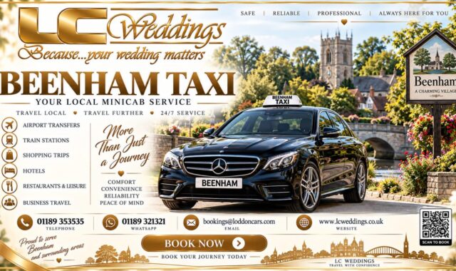 Beenham taxi for local and wedding transport