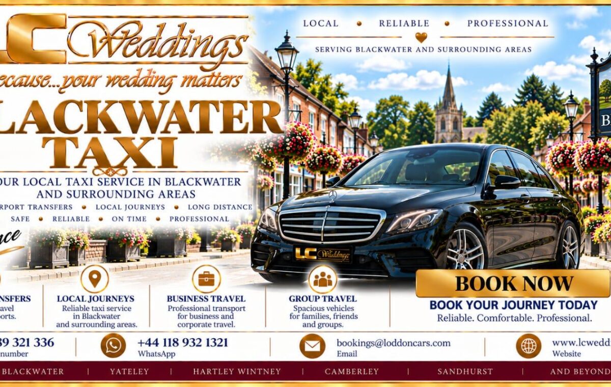 Blackwater taxi for local and wedding transport