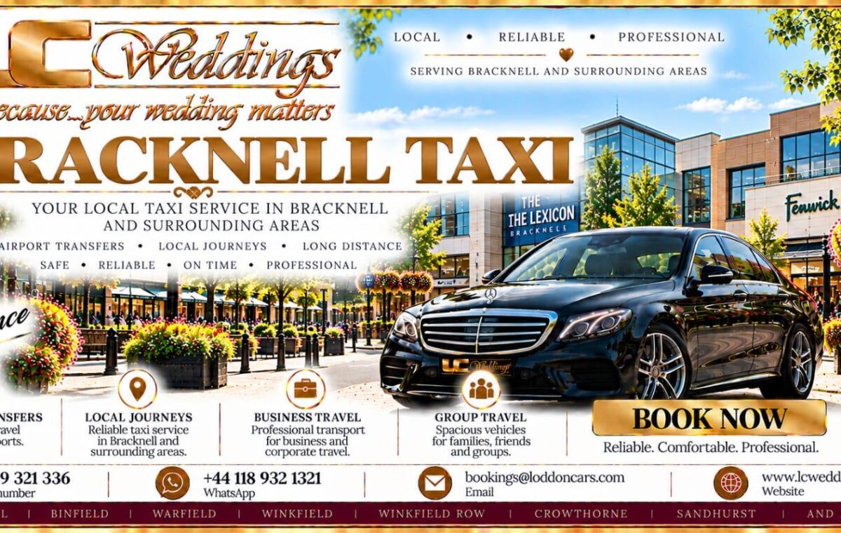 Bracknell taxi for local and wedding transport