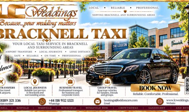 Bracknell taxi for local and wedding transport