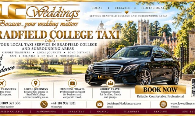 Bradfield College taxi for local and wedding transport