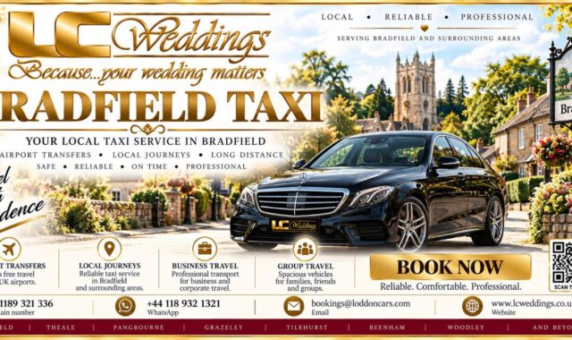Bradfield taxi for local and wedding transport