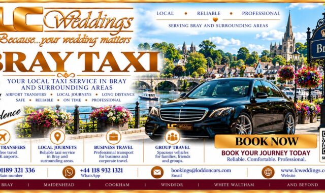 Bray taxi for local and wedding transport
