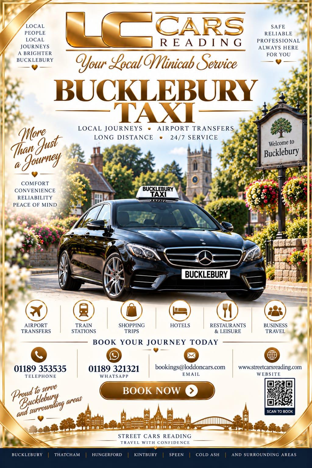 Bucklebury taxi for local and wedding transport