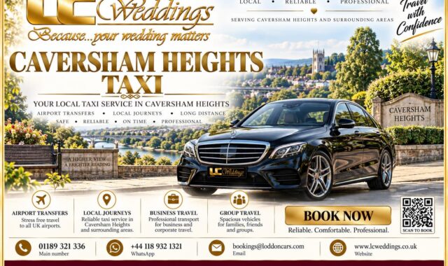 Caversham Heights taxi for local and wedding transport