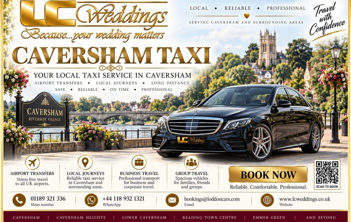 Caversham taxi for local and wedding transport