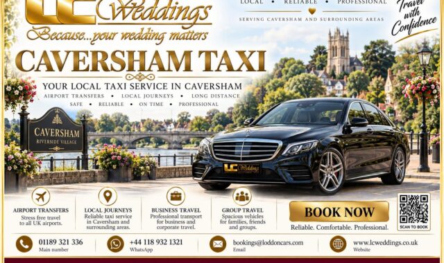 Caversham taxi for local and wedding transport