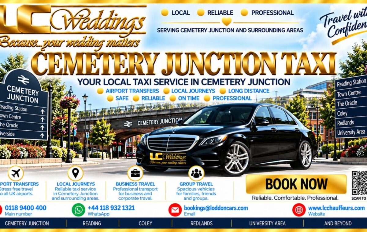 Cemetery Junction taxi for local and wedding transport