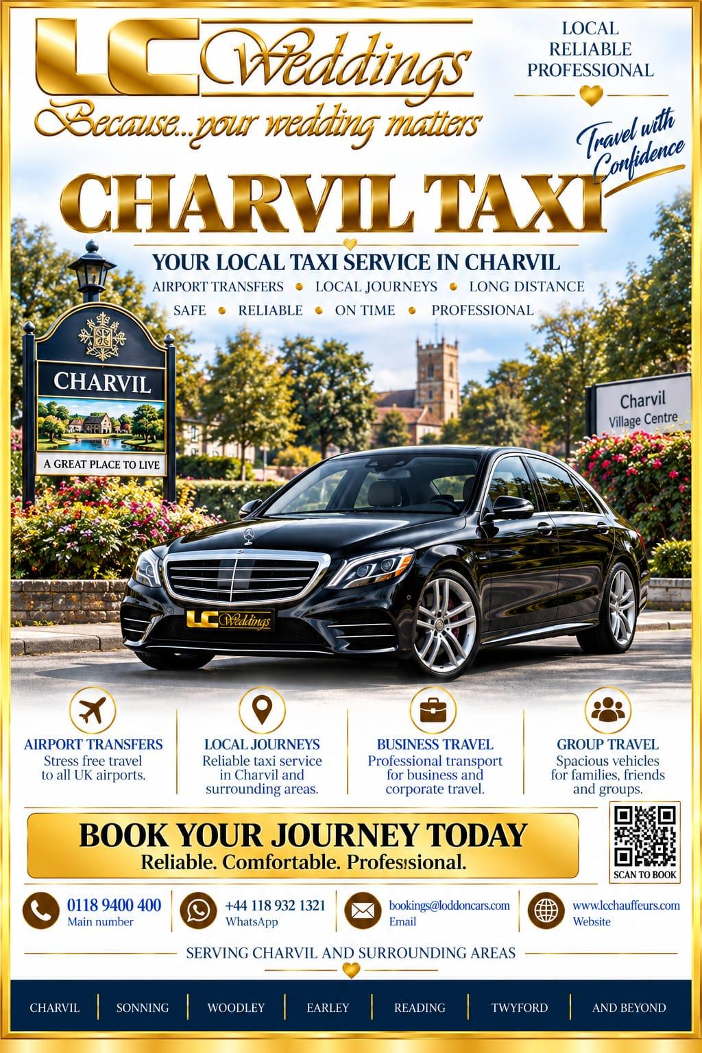 Charvil taxi for local and wedding transport