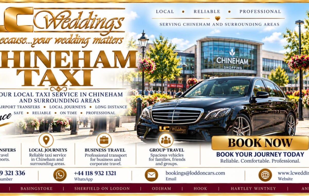 Chineham taxi for local and wedding transport