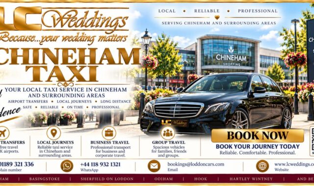 Chineham taxi for local and wedding transport