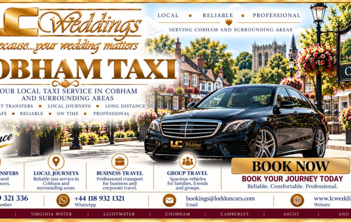 Chobham taxi for local and wedding transport