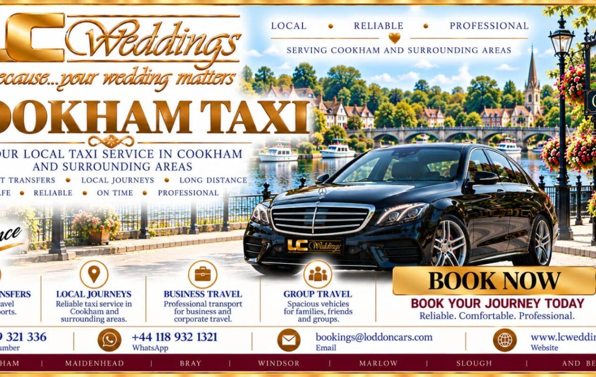 Cookham taxi for local and wedding transport