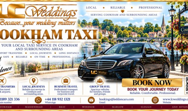 Cookham taxi for local and wedding transport