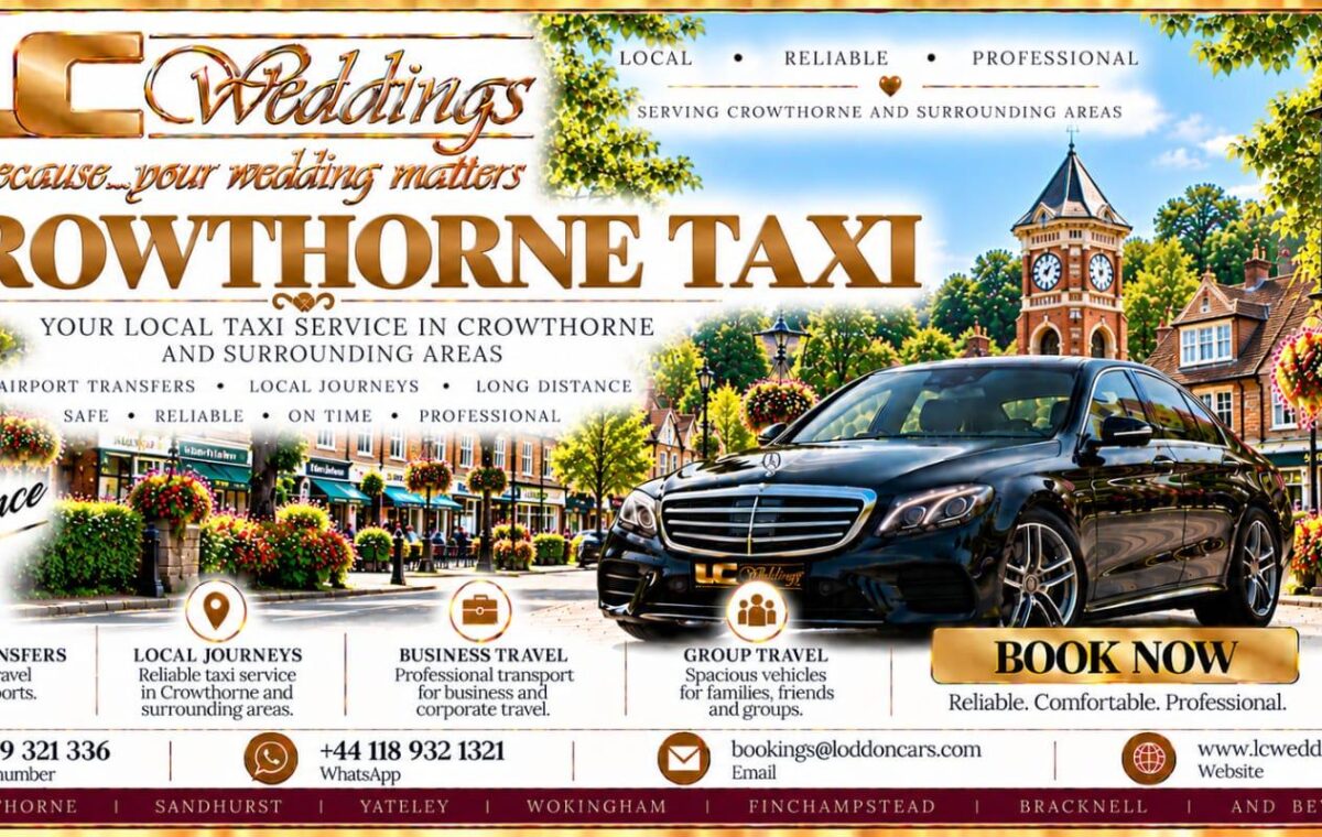 Crowthorne taxi for local and wedding transport