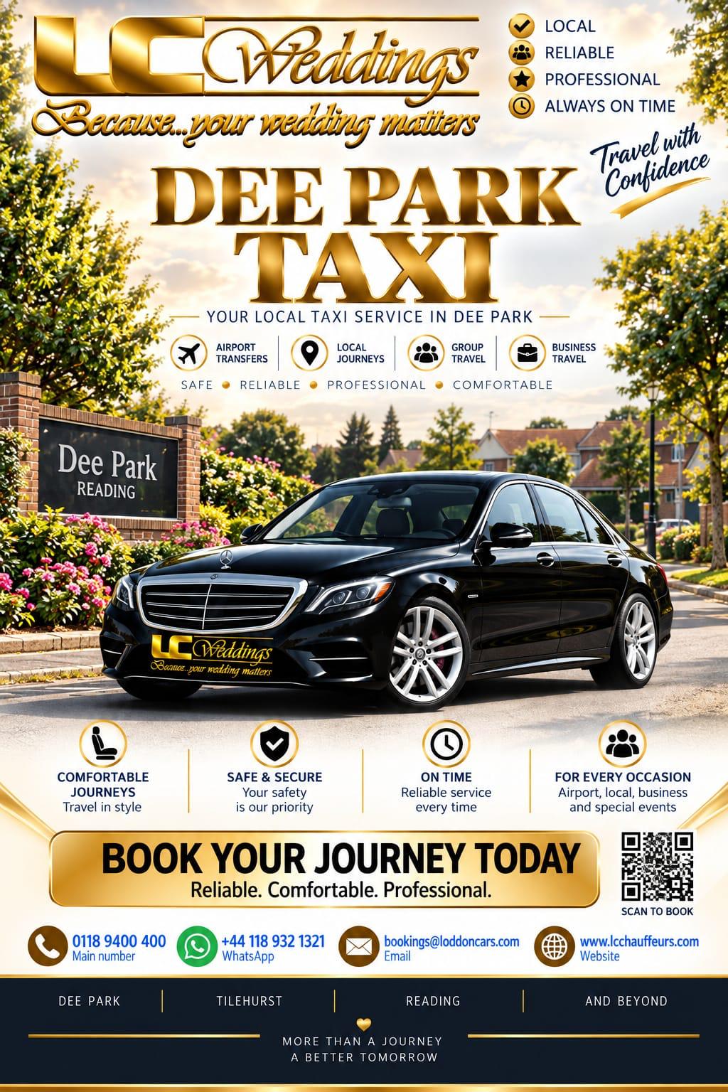 Dee Park taxi for local and wedding transport