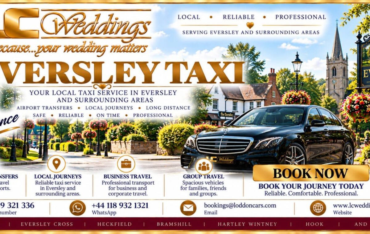 Eversley Cross taxi for local and wedding transport
