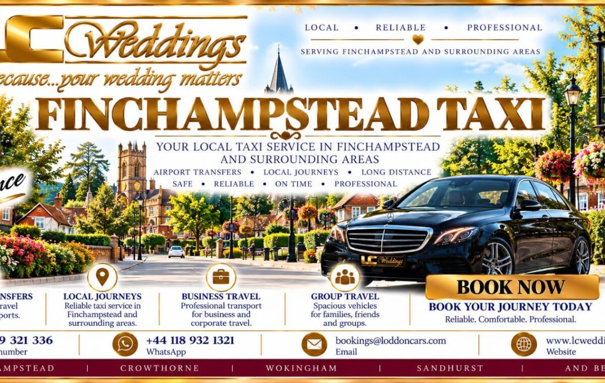 Finchampstead taxi for local and wedding transport