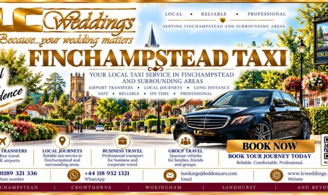 Finchampstead taxi for local and wedding transport