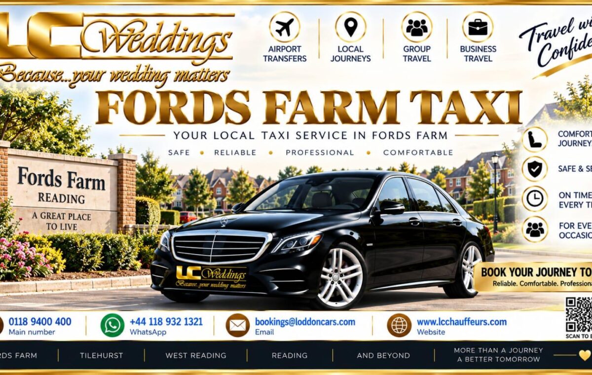 Fords Farm taxi for local and wedding transport