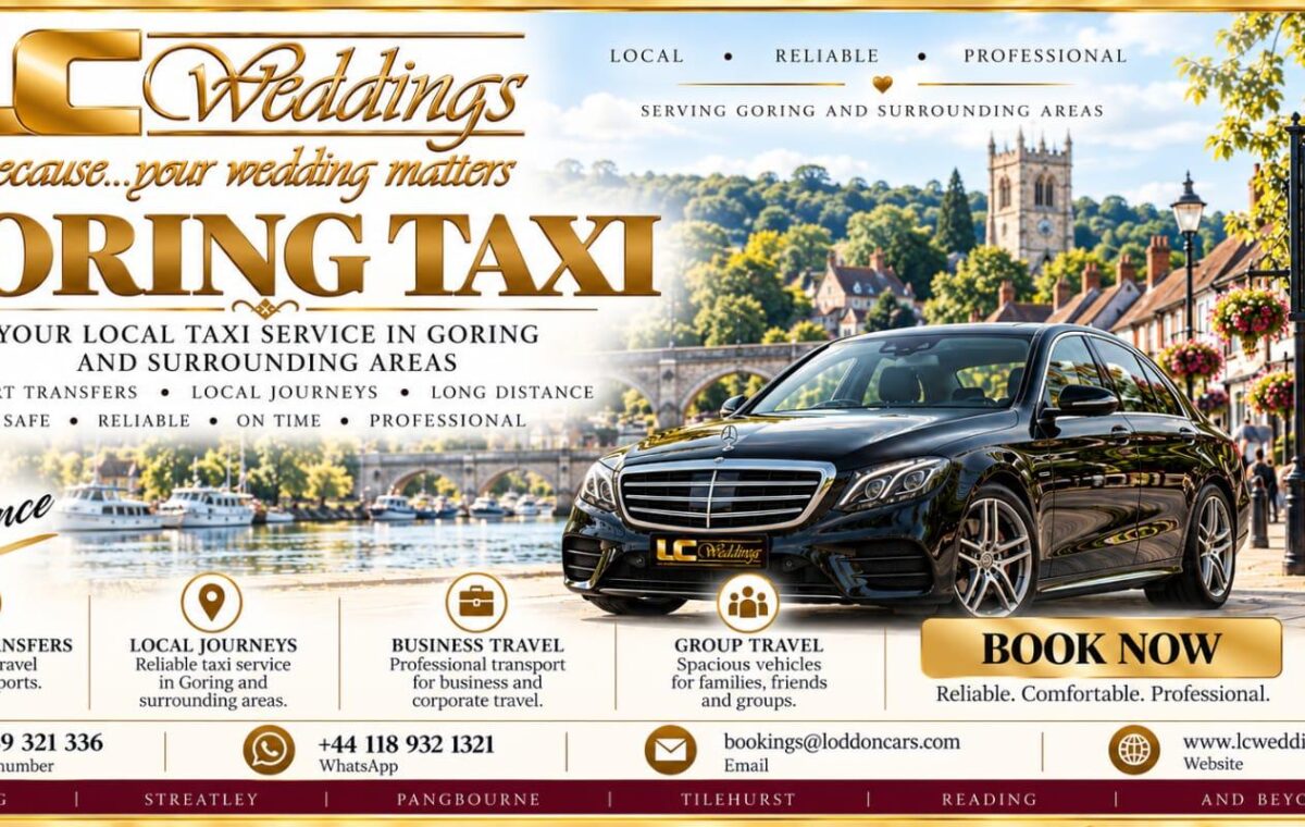 Goring taxi for local and wedding transport
