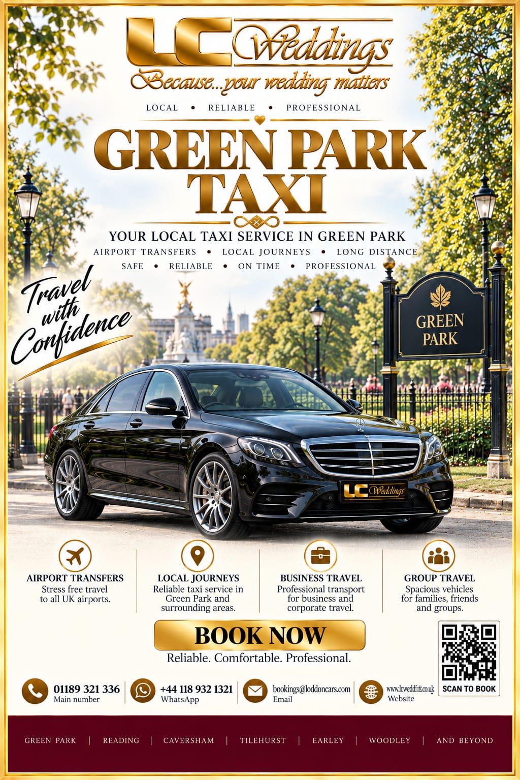 Green Park taxi for local and wedding transport