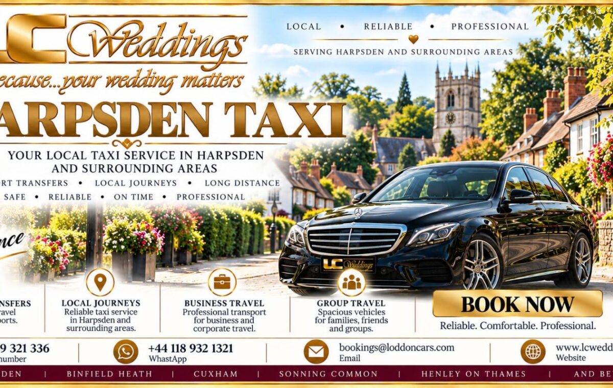 Harpsden taxi for local and wedding transport