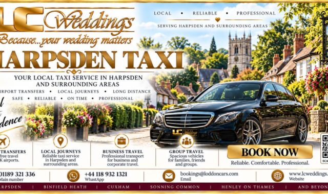 Harpsden taxi for local and wedding transport
