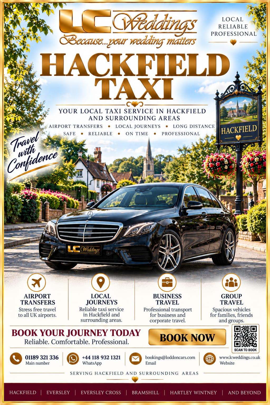 Heckfield taxi for local and wedding transport
