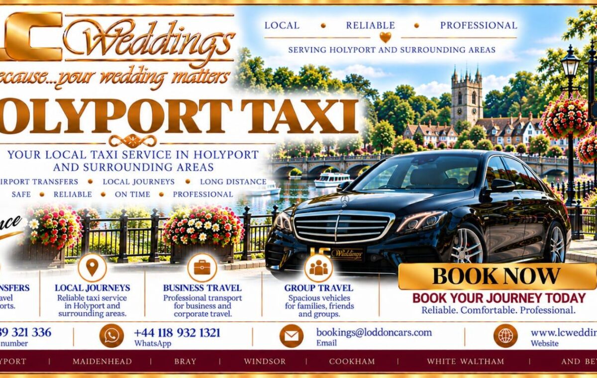 Holyport taxi for local and wedding transport