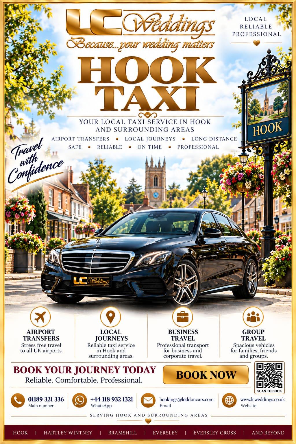 Hook taxi for local and wedding transport