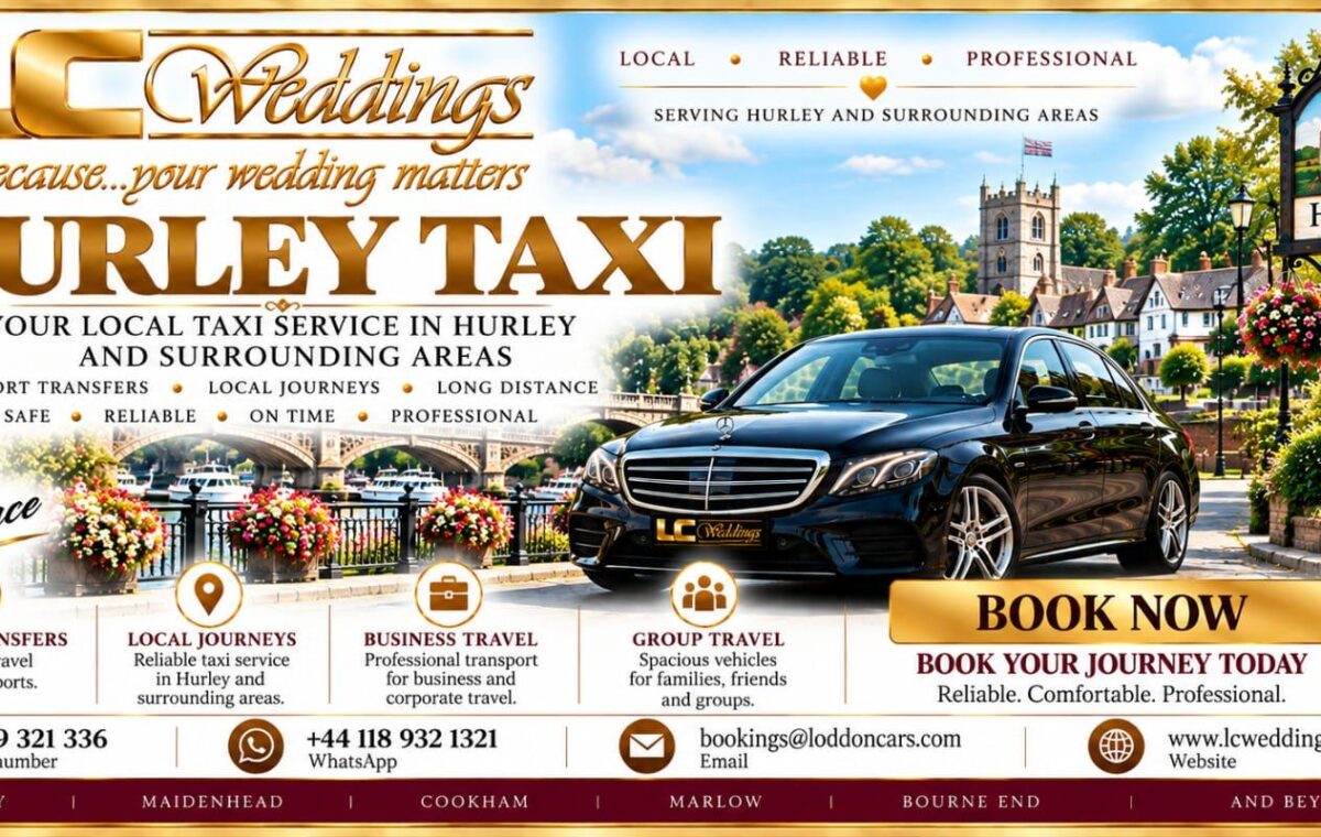 Hurley taxi for local and wedding transport