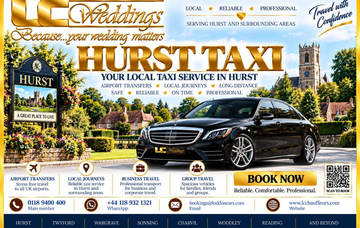 Hurst taxi for local and wedding transport
