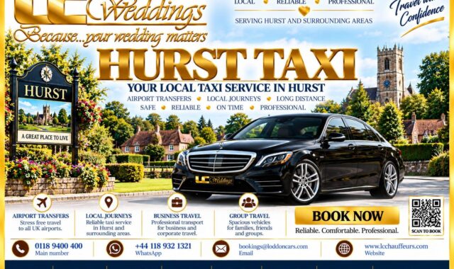 Hurst taxi for local and wedding transport