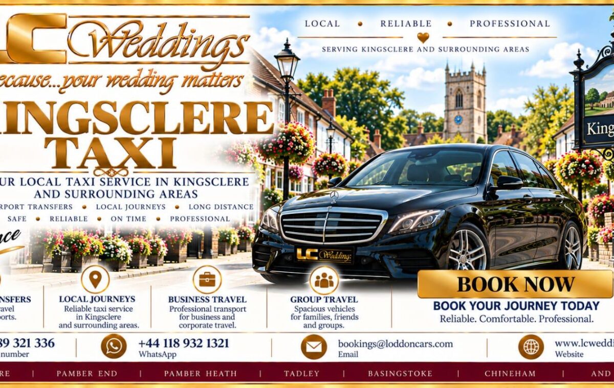 Kingsclere taxi for local and wedding transport