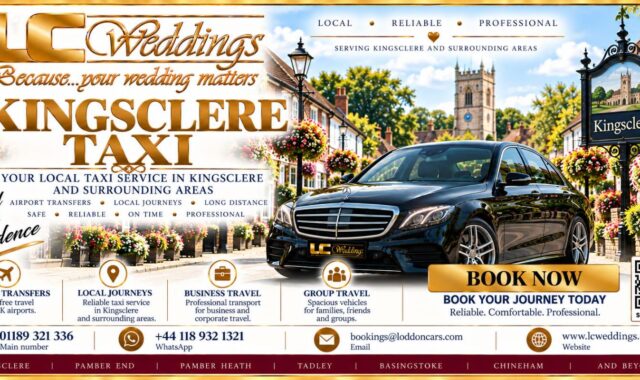 Kingsclere taxi for local and wedding transport