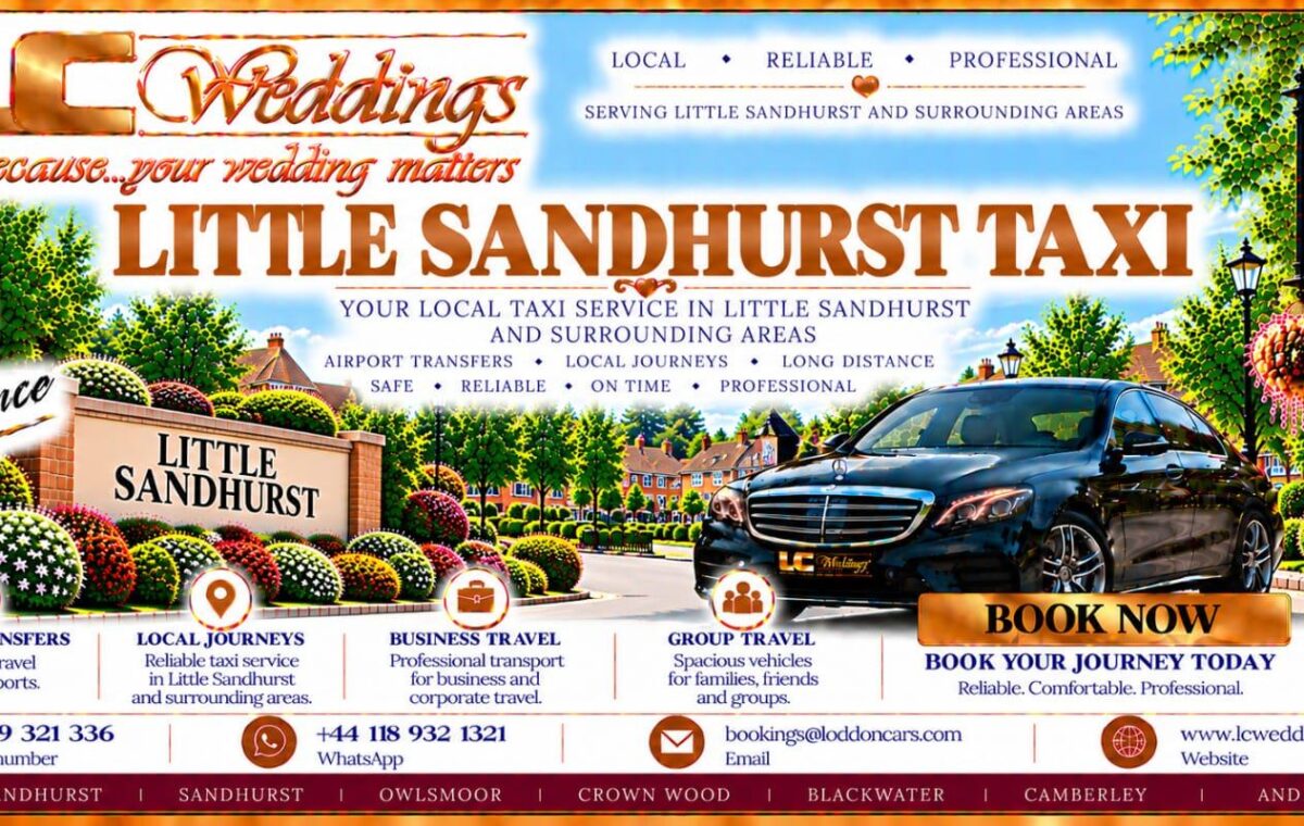 Little Sandhurst taxi for local and wedding transport