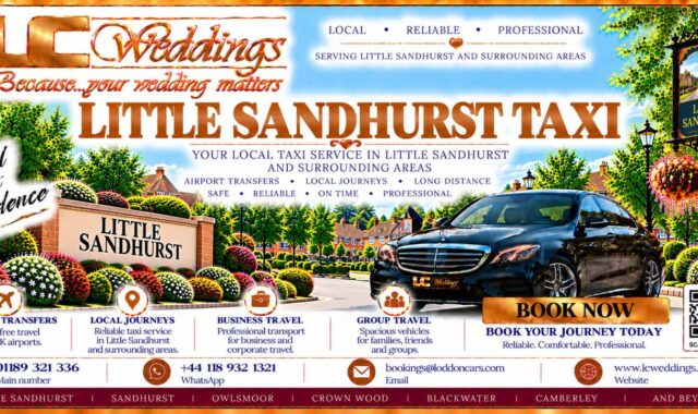 Little Sandhurst taxi for local and wedding transport