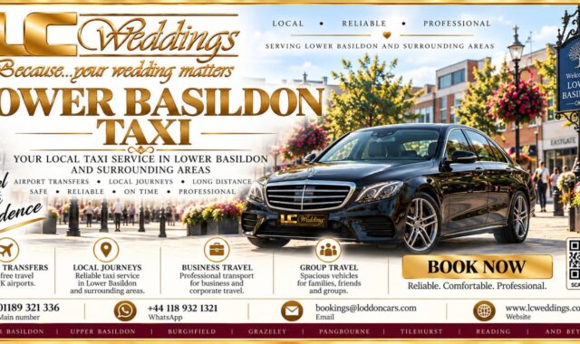 Lower Basildon taxi for local and wedding transport