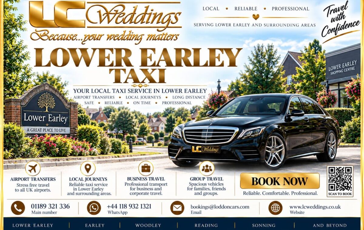 Lower Earley taxi for local and wedding transport