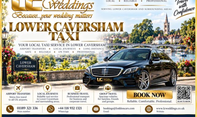 Lower Caversham taxi for local and wedding transport