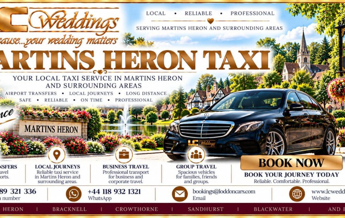Martins Heron taxi for local and wedding transport