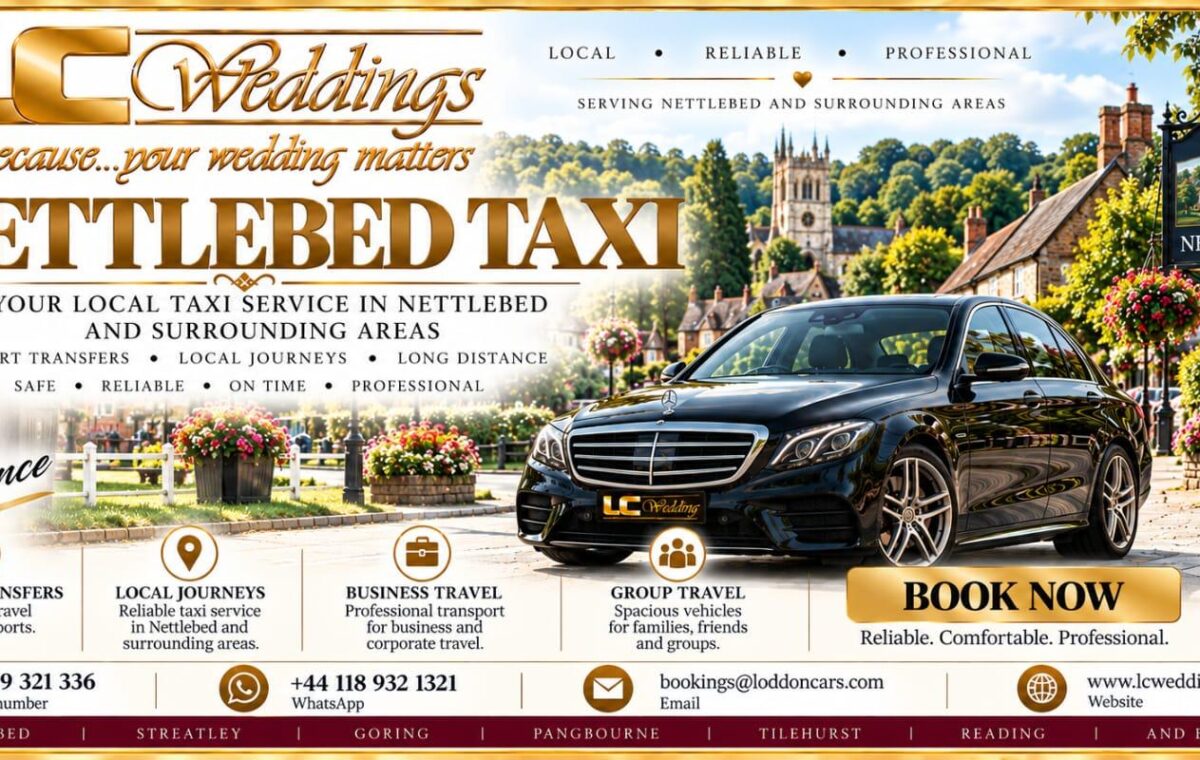 Nettlebed taxi for local and wedding transport