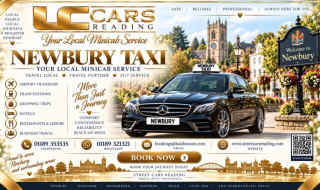 Newbury taxi for local and wedding transport
