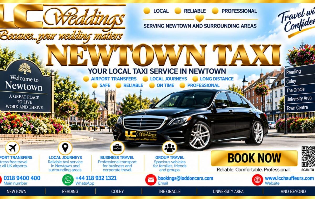 Newtown taxi for local and wedding transport