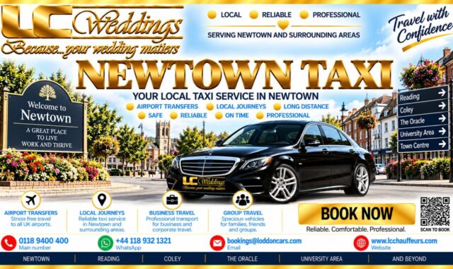 Newtown taxi for local and wedding transport