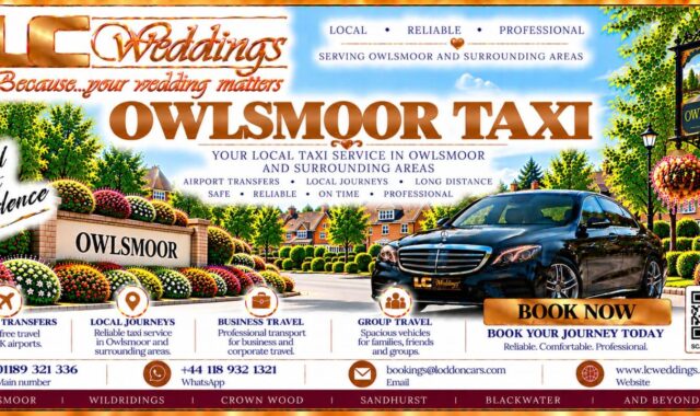 Owlsmoor taxi for local and wedding transport